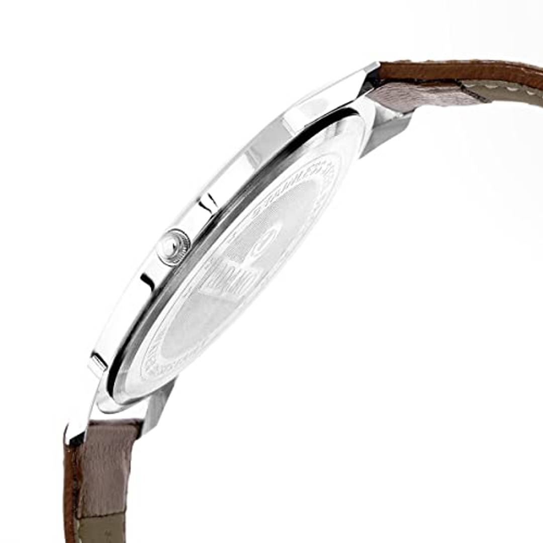 ADAMO Slim White Dial Men's  Boy's Watch AD64BR01 Product-7059378