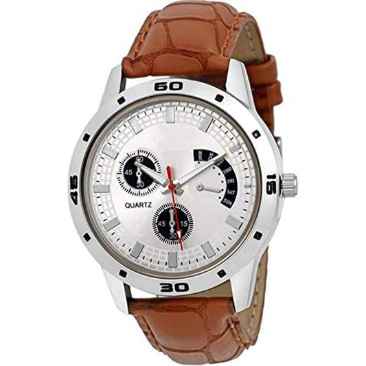 Acnos Leather Belt chonograph Good Looking Watch for Men Pack of - 1