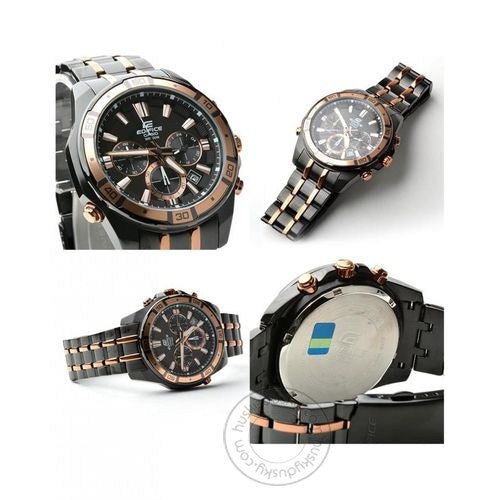 Casio Edifice Chronograph Multi Colour Dial Men's Watch EFR 534BKG 1AVDF