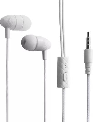 Universal Earphone - Wired Headset For Smart Phones With Crystal Clear Voice And Mic M-520-WHITE