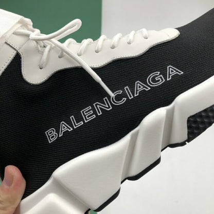 Nike Air Balenciaga High Top White Black Shoe - Balenciaga-Speed-Trainer-021