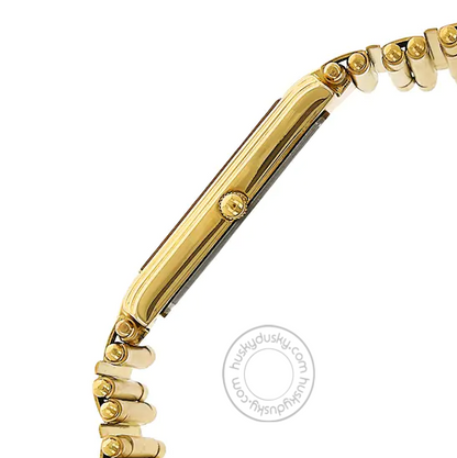 Titan Regalia Analog Champagne Dial Golden Stainless Steel Strap Watch 1234YM02