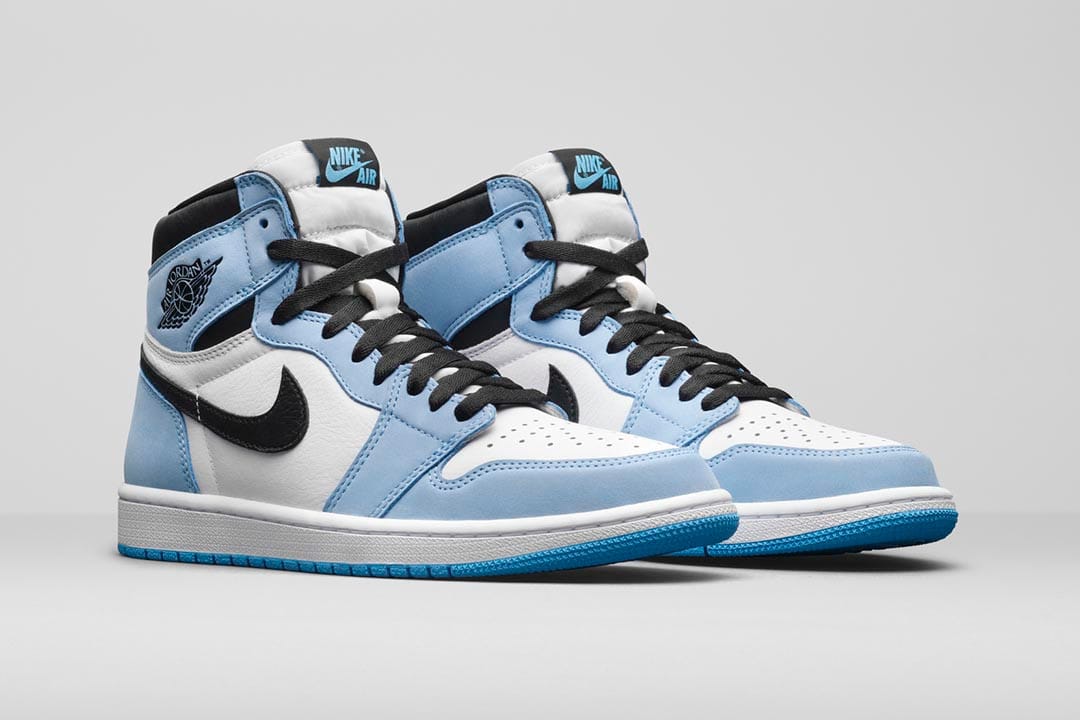 Nike Air Jordan Retro High White University Blue Black Shoes For