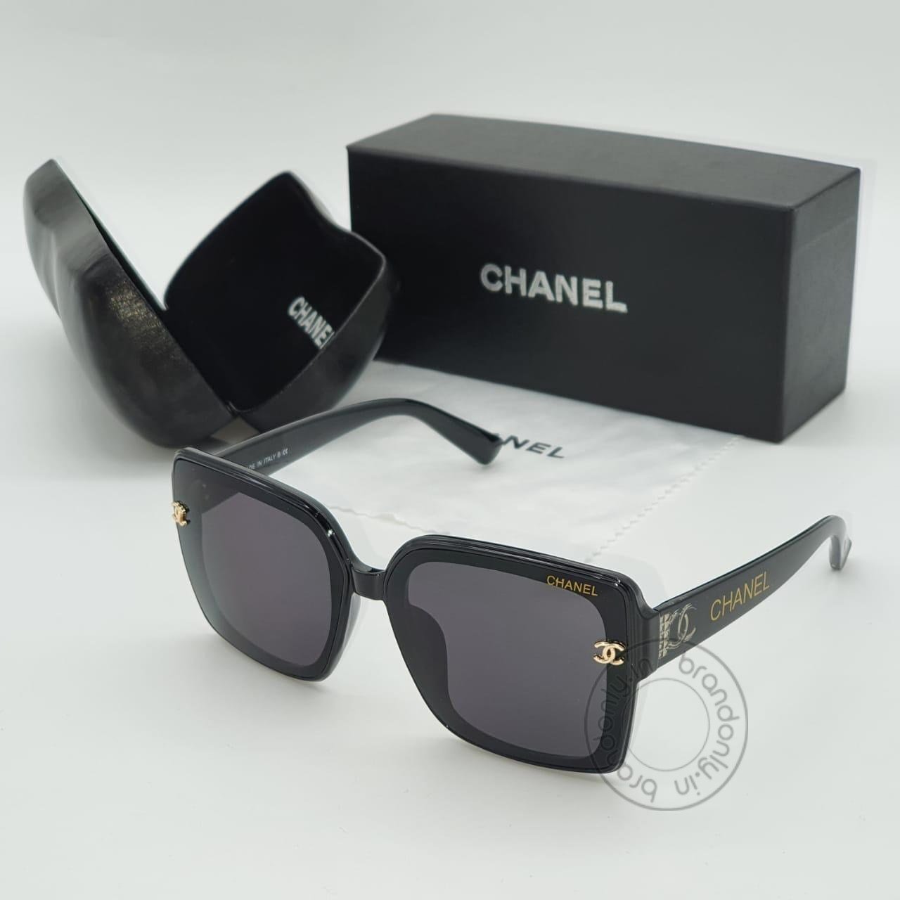 Chanel Black Glass Women's Sunglass for Woman or Girl CHA-10 Black Frame Gift Sunglass