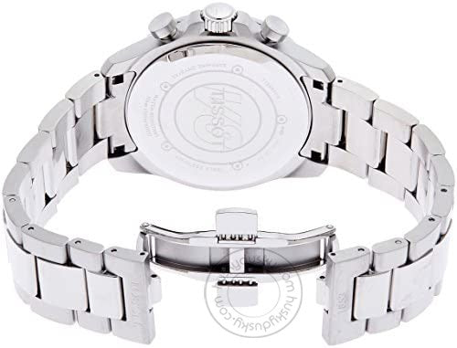 Tissot Chronograph Mens Watch Silver White Metal Formal Casual Watch for Man TS-SS01