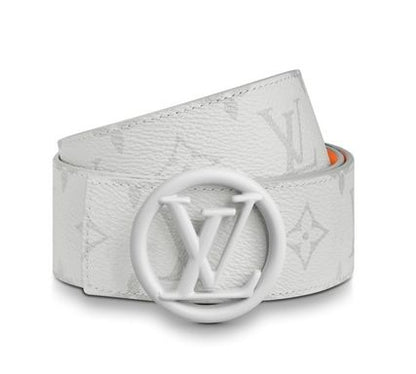 White Color Leather Men's Women's Belt LV-BLT-109
