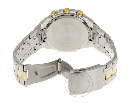 Casio Edifice Chronograph White Dial Gold Metal Men's Watch EFR 539SG 7AVUDF