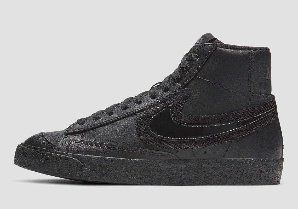 Nike SB Blazer Mid 77 Triple Black Running Shoes-DD0502-001