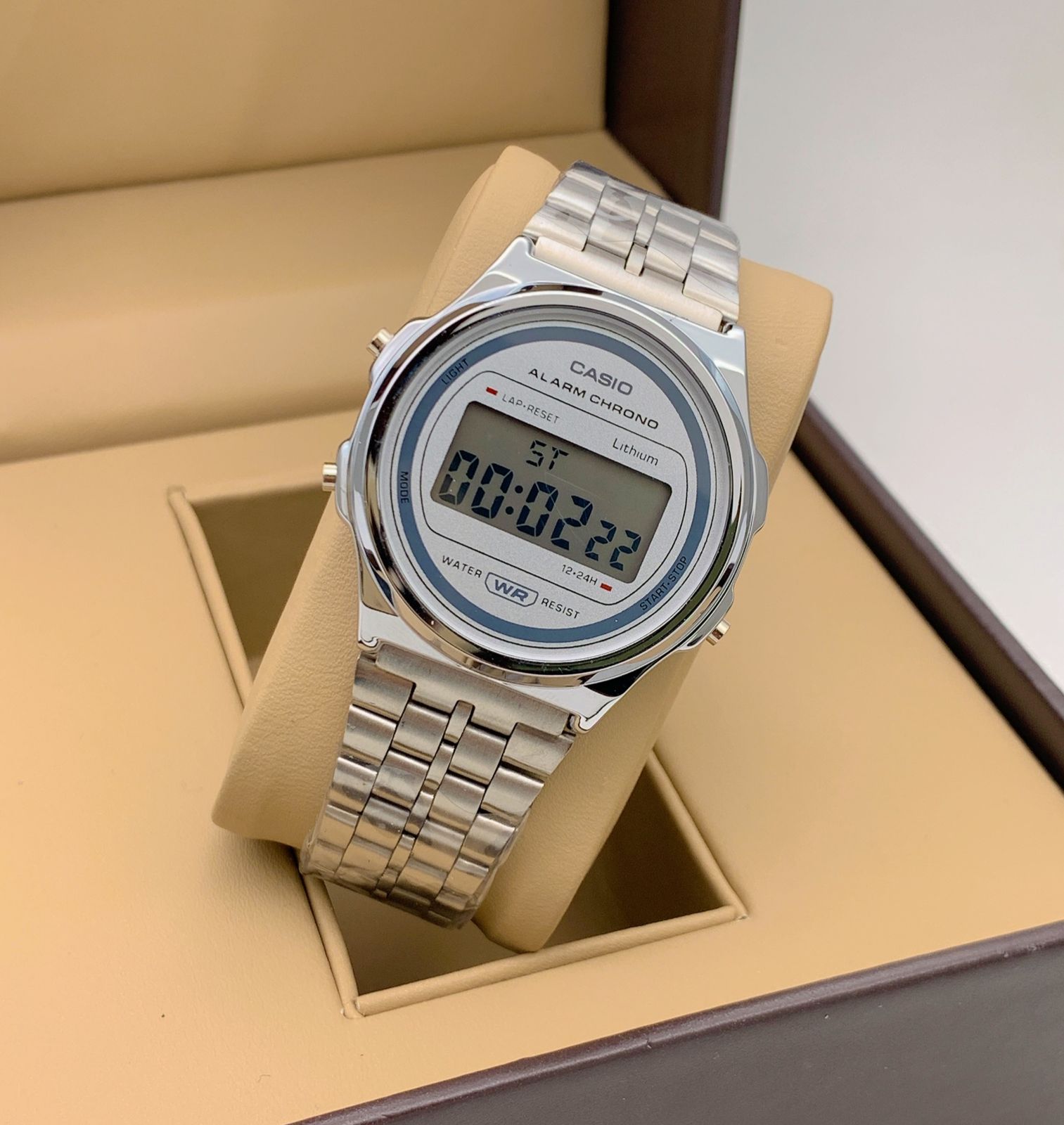 Casio Vintage Digital Men's Watch Casio A171WE-1A alarm timer light st ...