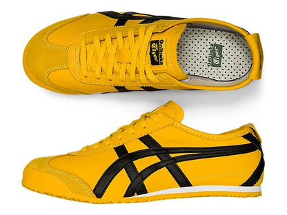 Mens Onitsuka Tiger Mexico 66 Athletic Shoes For Man And Boys - Yellow / Black DL408-0490