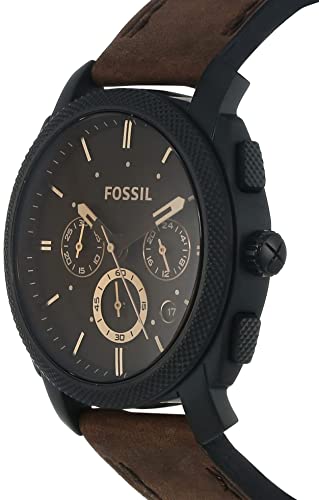 Fossil Machine Chronograph Brown Dial Men's Watch, Formal & Casual Look- FS4656 (Best Gift For Man)