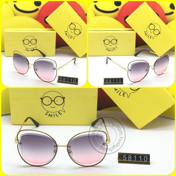 Smile Multi Color Glass Man's Women's Sunglass for Man Woman or Girl SM-BB-34 Black GoldenFrame Gift Sunglas