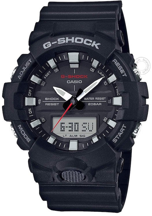 Casio G-Shock Analog Digital Black Belt Men's Watch For Man G769 GA-800-1ADR Black Color Dial Day And Date Gift Watch