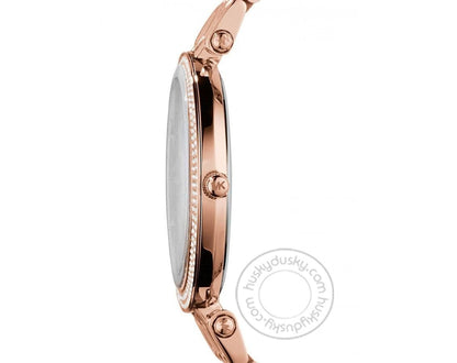 MK Darci Rose Gold Diamond Case Women's Watch for Girl or Woman Rose Gold Dial MK3192