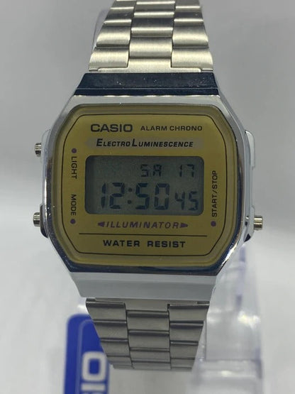 Casio Classic Digital Watch New Era VT-A169W Gold Dial And Stainless Steel Strap Watch Design Unisex Retro Vintage Melbourn Best digital Gift Ever