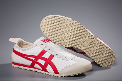 Onitsuka Tiger Mexico 66 Slip-On White RED 1182A087-100 Athletic Shoes For Men's Or Boys