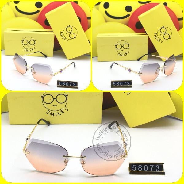 Smile Multi Color Glass Women's Sunglass for Woman or Girl SM-C-11 Golden Black Frame Gift Sunglas
