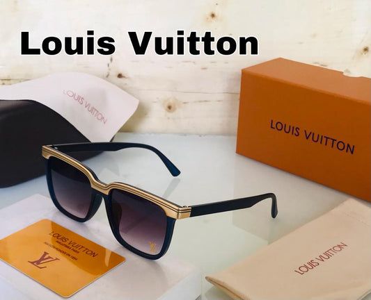 LV Branded Black Double Shade Glass Men's And Women's Sunglass For Man And Woman Or Girls LV-5821 Unisex Gift Sunglass