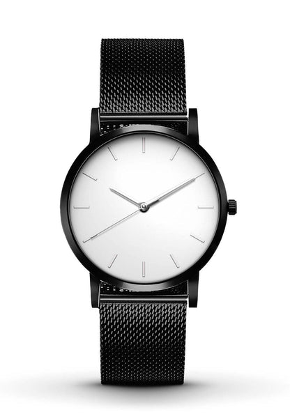 Classic Black White Watch For Men