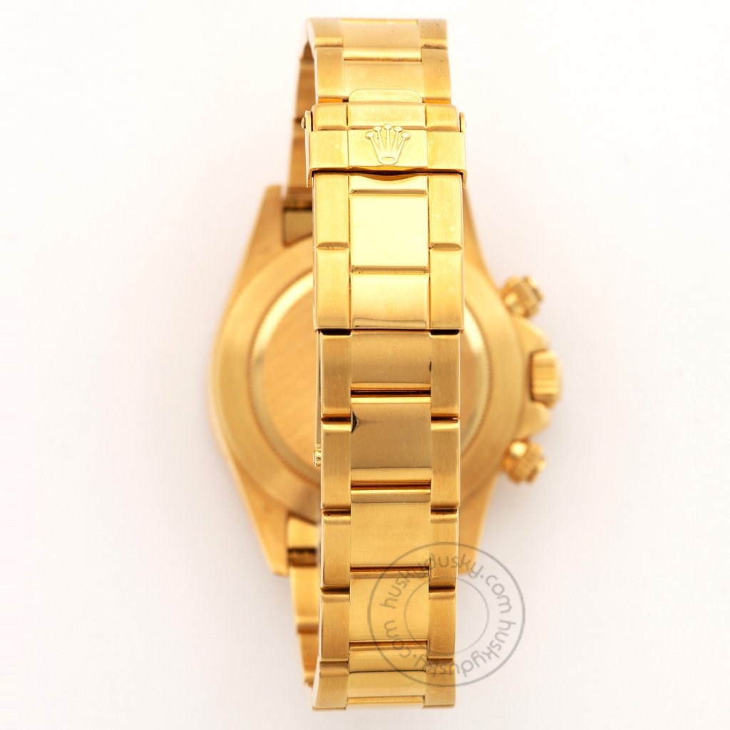 Rolex Chronograph Automatic Gold Strap Men's Watch For Man RLX-GOLD-005 Gold Dial Gift Watch