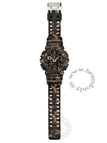 Casio G Shock GA 100CM 5A (G580) Analog Digital Brown Dial Resin Strap Gents Wrist Watch