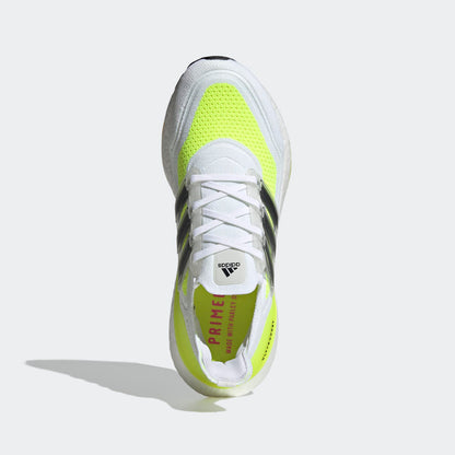 Adidas Ultra Boost 21 White Solar Yellow Shoes For Man And Boys FY0377