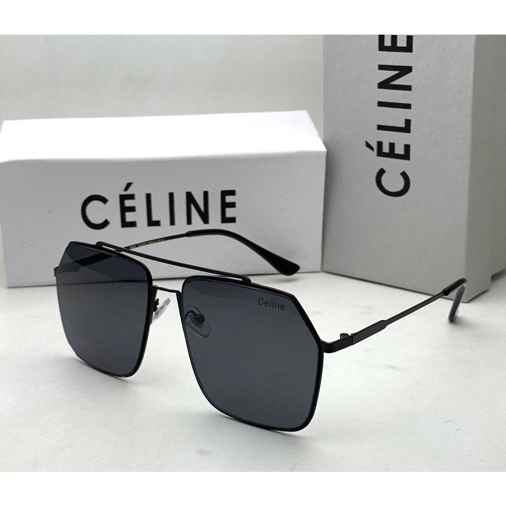 Celine Branded Black Glass Men's Sunglass For Man CL-47 Black Stick Gift Sunglass
