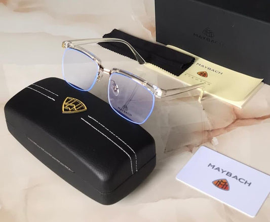 Maybach Transparent Glass And Frame Man's Women's Sunglass For Man Woman Or Girl MB-995 Water Color Frame Gift Sunglass