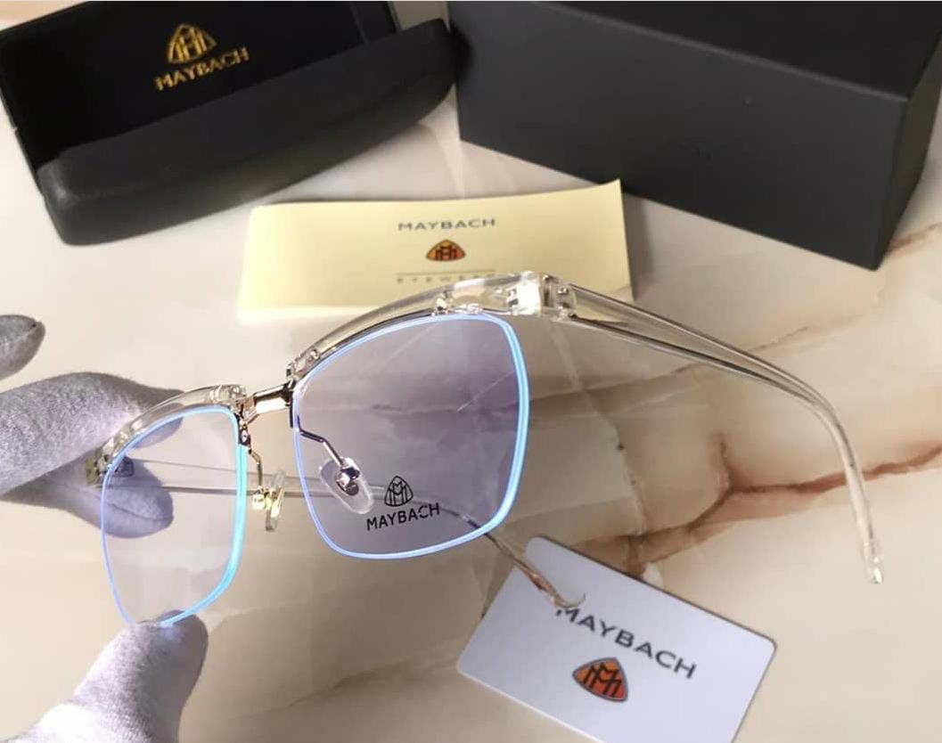 Maybach Transparent Glass And Frame Man's Women's Sunglass For Man Woman Or Girl MB-995 Water Color Frame Gift Sunglass