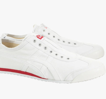 Onitsuka Tiger Sports Shoes MEXICO 66 SLIP-ON White Shoes For Man And Women D3K0N-100