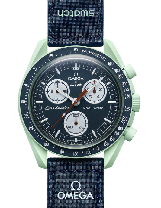Omega Premium Quality extremely rare, and highly attractive prototype stainless steel Watch With White Black Spacesuit OG-P-1050