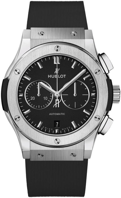 Hublot Black Dial Mens Watch Classic Fusion Black Leather Watch For Man Hb-Sb-11