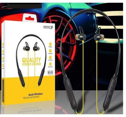 Realme Bluetooth Wireless Yellow Black Color Buds/Earphone For Smart Phone With Crystal Clear Sound M4-BY