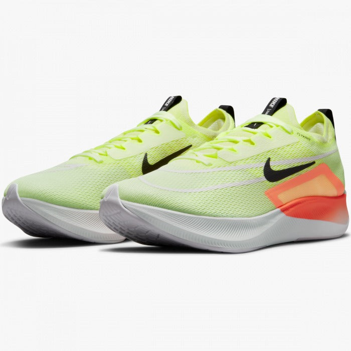 Nike Zoom Fly 4 Barely Volt Black Hyper Orange Color Running Shoes For –  Stylebrewed