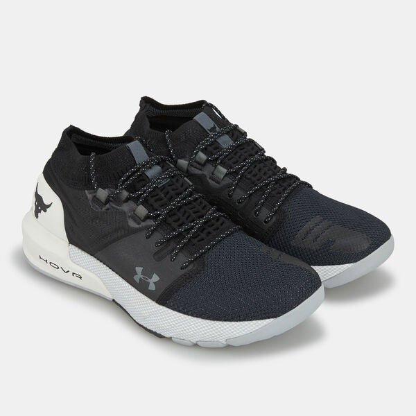 Under Armour Project Rock 2 Black White Men's Training Shoes For Boys And Girls 3022398-001