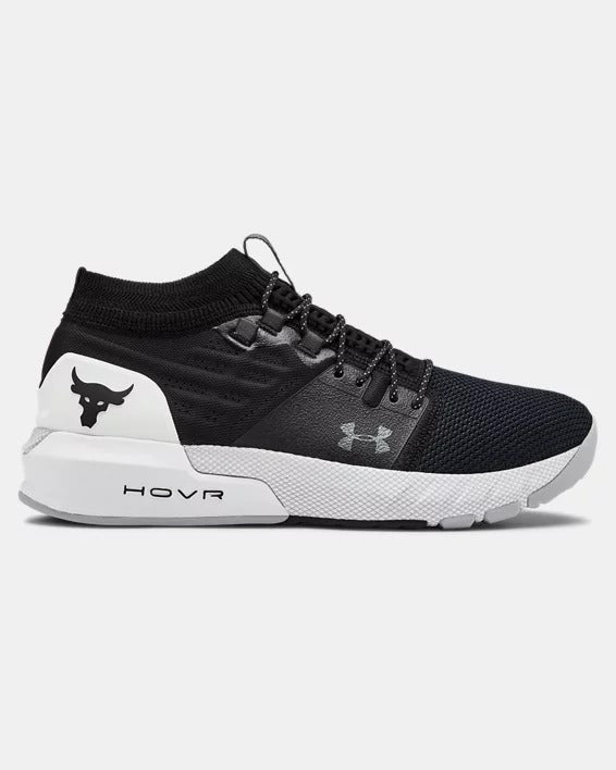 Under Armour Project Rock 2 Black White Men's Training Shoes For Boys And Girls 3022398-001