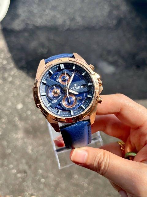 Casio Edifice Chronograph Blue Dial Watch For Men Efr EFR 559 Stylebrewed