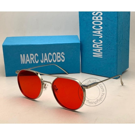 Marc Jacobs Branded Red Glass Men's Sunglass For Man MJ-61 Silver Stick Gift Sunglass