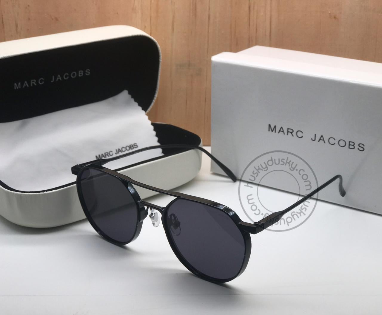 Marc Jacobs Branded Black Glass Men's Sunglass For Man MJ-65 Black Stick Gift Sunglass