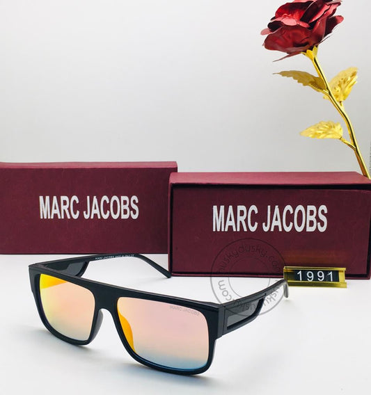 Marc Jacobs Branded Yellow Glass Men's Sunglass For Man MJ-1992 Black Frame Gift Sunglass