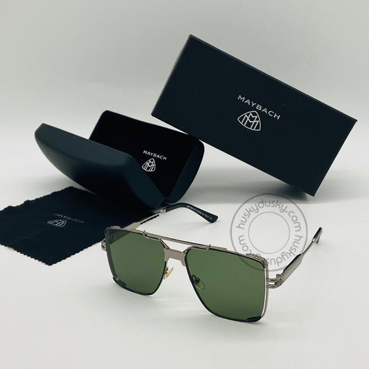 Maybach Green Glass Man's Women's Sunglass for Man Woman or Girl MB-555 Grey Black Frame Gift Sunglass