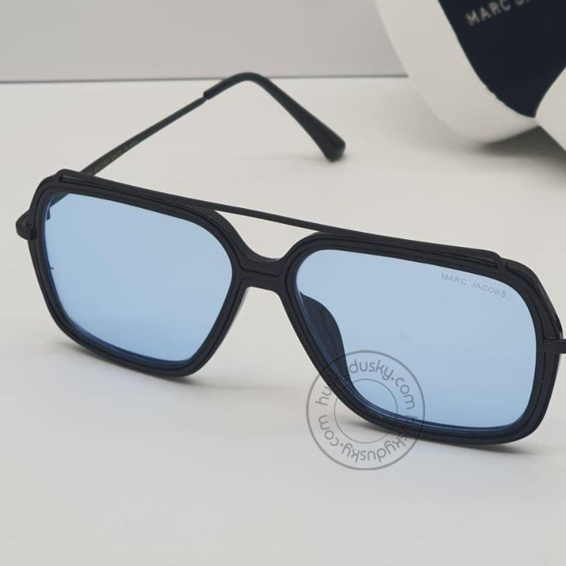 Marc Jacobs Branded Sky Blue Glass Men's Sunglass For Man MJ-43 Black Stick&Frame Gift Sunglass
