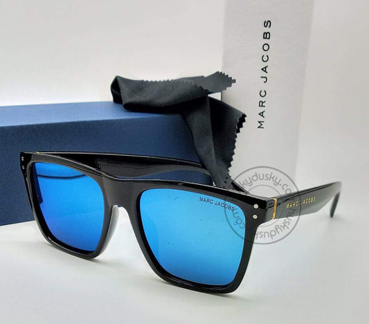 Marc Jacobs Branded Ocean Blue Glass Men's Sunglass For Man MJ-7070 Black Frame Gift Sunglass