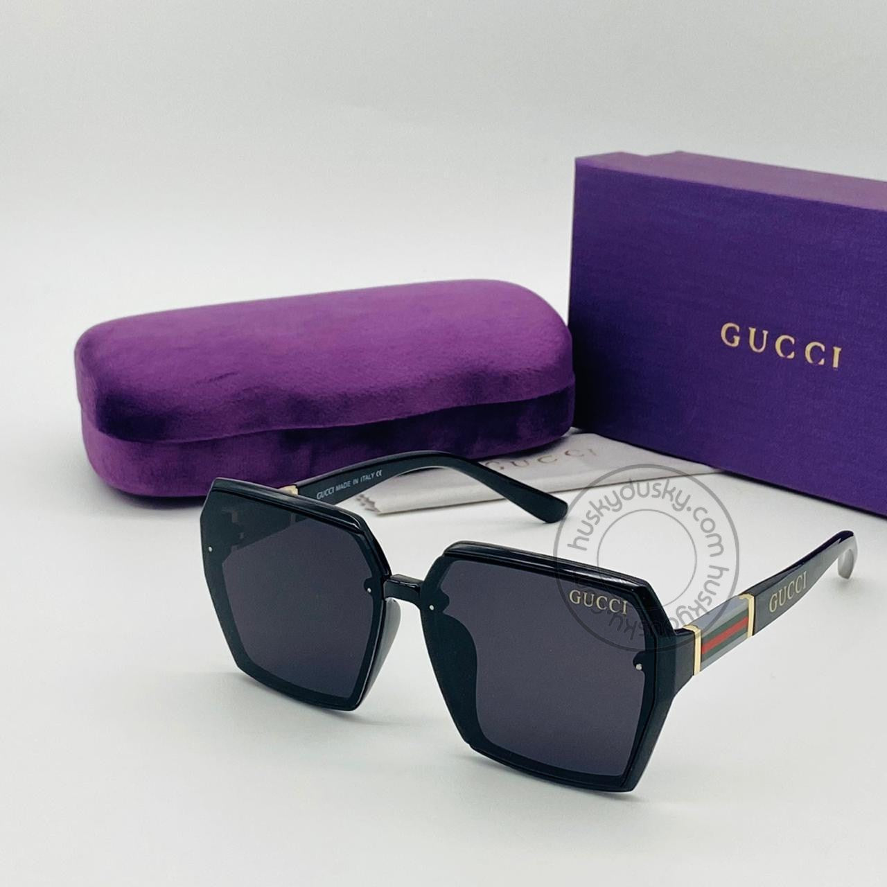 Gucci Branded black Color Design Glass Men's Women's Sunglass for Man Woman or Girl GU-700 Black Stick Gift Sunglass