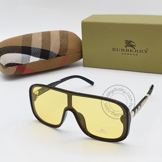 Burberry Branded Aviator Yellow Color Glass Men's Sunglass For Man BB-50 Sunglass Gift