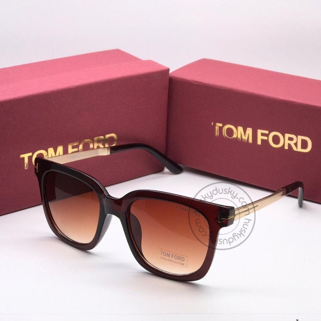 Tom Ford Latest Design Orange Color Glass Men's Women's For Man Woman or Girl TF-316 Black Frame Sunglass