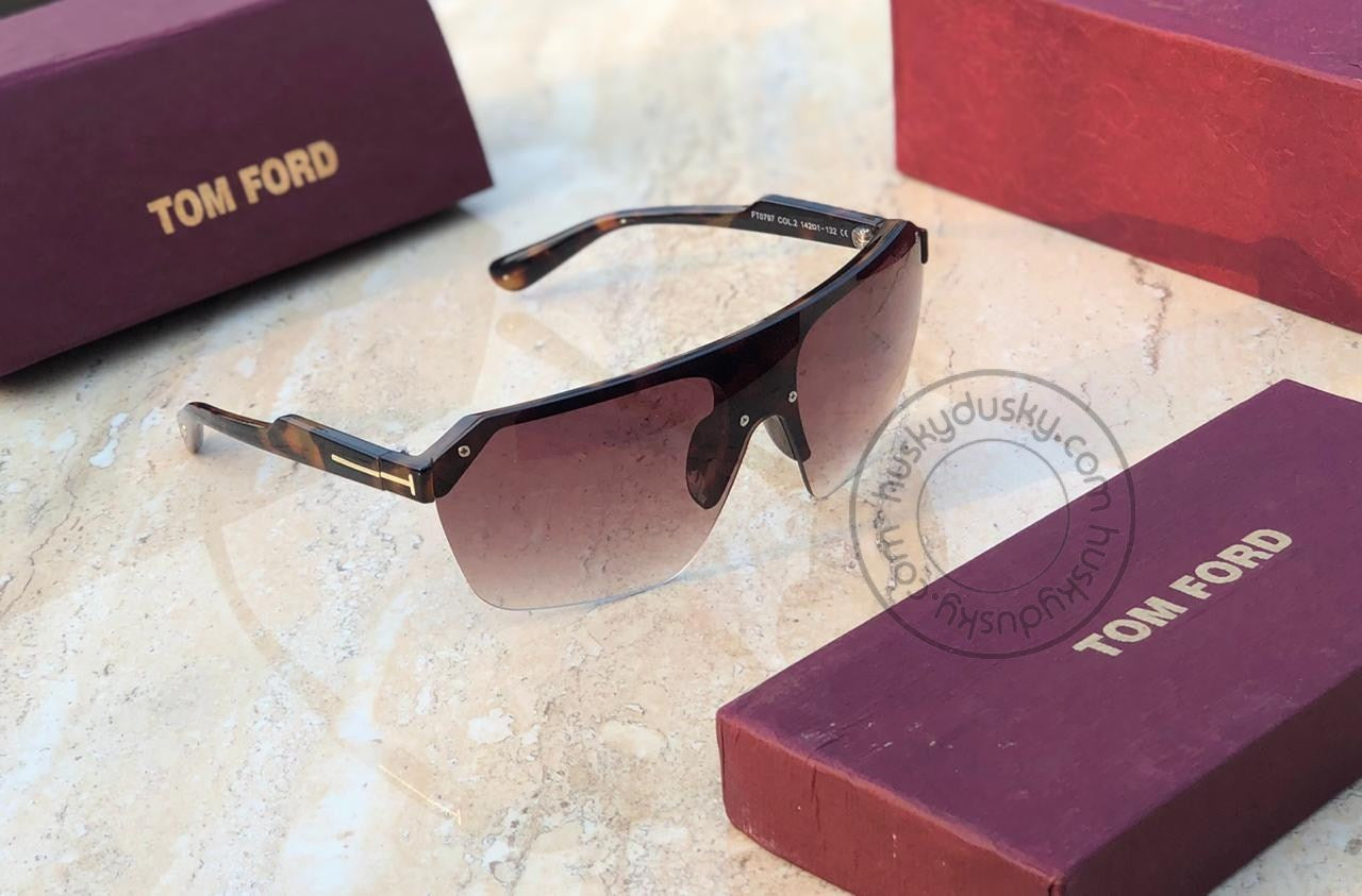 Tom Ford Latest Design Maroon Color Round Sunglass Men's Women's For Man Woman or Girl TF-500 Cheetah Frame Sunglass