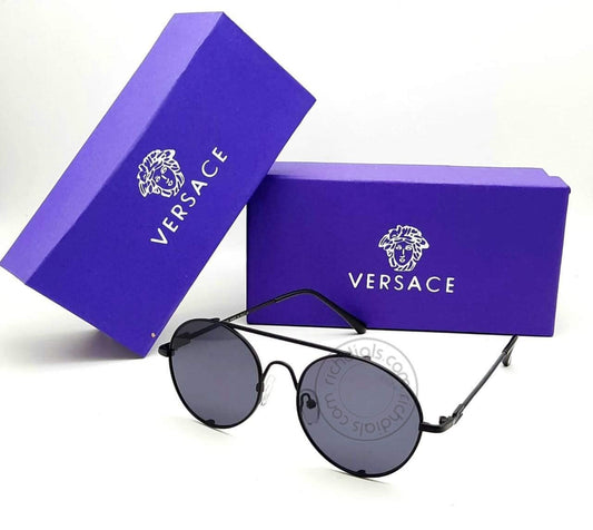 Versace Branded Black Glass Men's Sunglass For Man VER-25632 Black Frame Gift Sunglass