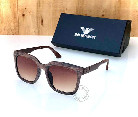 Armani Branded Brown Glass Men's Sunglass For Man Arm-366 Brown Frame Gift Sunglass