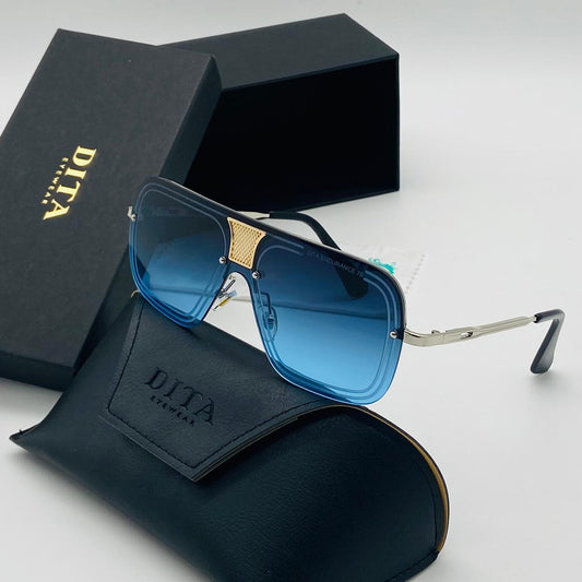 DITA Blue Color Glass Man's Women's Sunglass DT-58 Grey & Black Stick Gift Sunglass